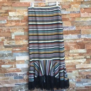 Double D Ranch Long Fringed Skirt. - image 1